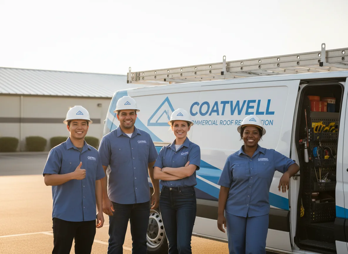 Commercial roof coating company in Thompsons, TX